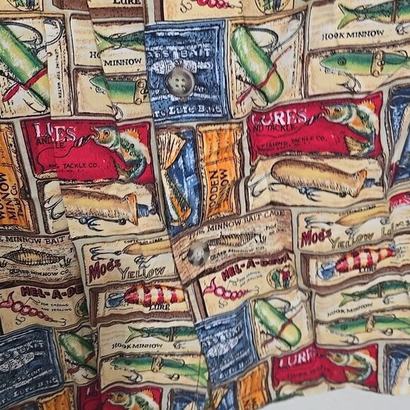 SPOT fishing Print Vintage Shirt Xl - Picture 3 of 8